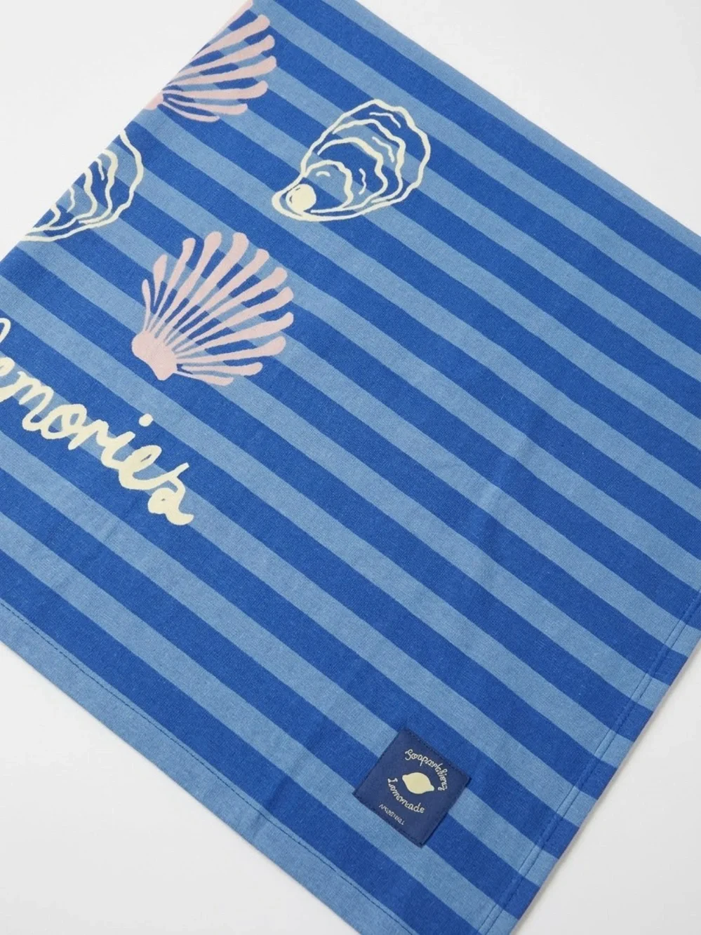 NWT Amore Pacific x Soopsparkling Beach Towel & Mesh Pouch Set (Navy)